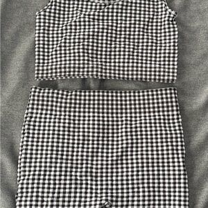 No Boundaries Black and White Checkered Fabric